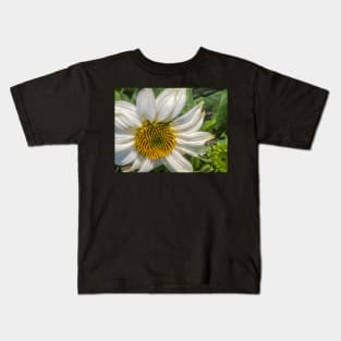 White Coneflower Newly Opened by Debra Martz Kids T-Shirt